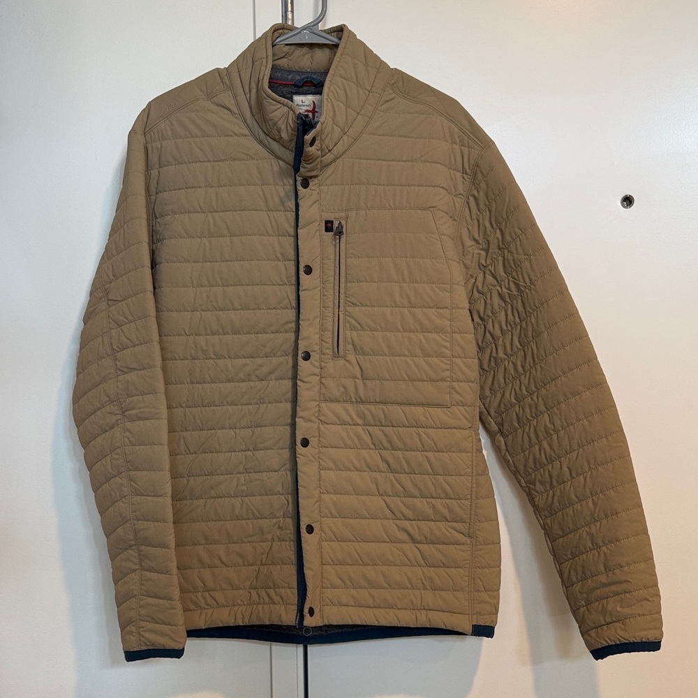 Men's Relwen Beige Windzip Puffer Jacket